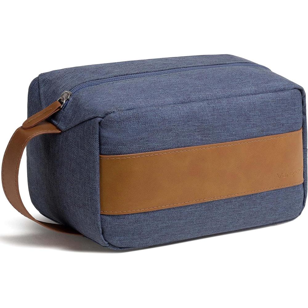 imageVorspack Toiletry Bag for Men  Water Resistant Travel Bag for Toiletries Accessories Travel Essentials Gifts  BlackBlue