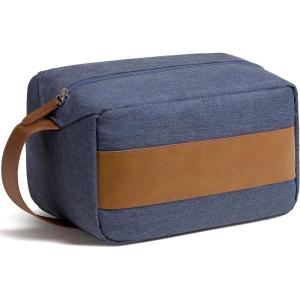 Vorspack Toiletry Bag for Men – Water Resistant Travel Bag for Toiletries, Accessories, Travel Essentials, Gifts – Black(Blue)