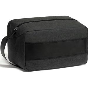 Vorspack Toiletry Bag for Men – Water Resistant Travel Bag for Toiletries, Accessories, Travel Essentials, Gifts – Black(Grey)