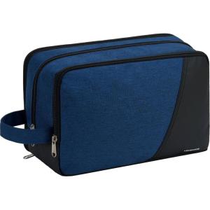 Vorspack Travel Toiletry Bag – Toiletry Bag for Men Water Resistant Skincare Bag for Bathroom Toiletries Accessories Gifts – Grey(Navy Blue)