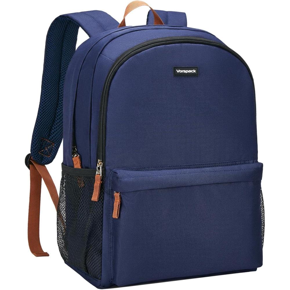 imageVorspack Backpack for Men and Women  Lightweight Bookbag College Backpack Casual Daypack Backpacks for Travel Work  Navy BlueNavy Blue