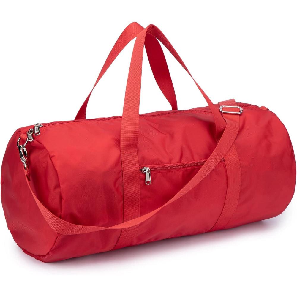 imageVorspack Duffel Bag 202428 Inches Foldable Gym Bag for Men Women Duffle Bag Lightweight with Inner Pocket for Travel Sports20 Inches Red