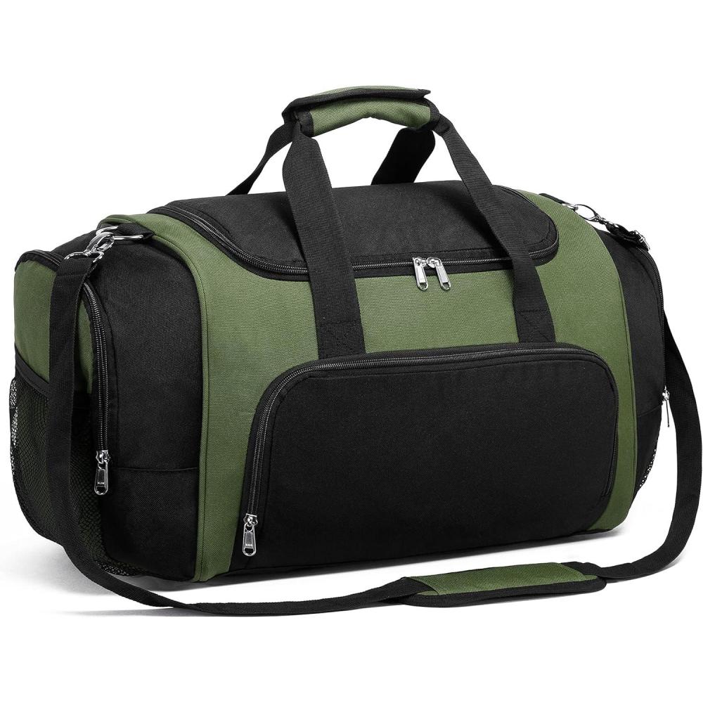 imageVorspack Duffle Bag for Travel  40L21 Inches Duffel Bag Small Duffle Bag for Men Weekender Bag with Water Bottle Pocket for Travel Sports  Army GreenArmy Green