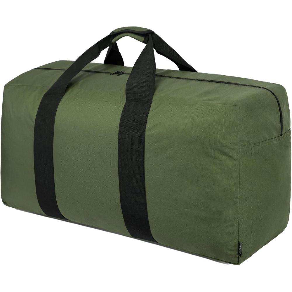 imageVorspack Extra Large Duffle Bag for Travel  100L Duffel Bag for Men Gear Bag for Storage Foldable Weekender Bag for Overnight Camping  BlackGreen