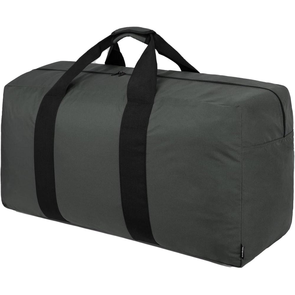 imageVorspack Extra Large Duffle Bag for Travel  100L Duffel Bag for Men Gear Bag for Storage Foldable Weekender Bag for Overnight Camping  BlackGrey