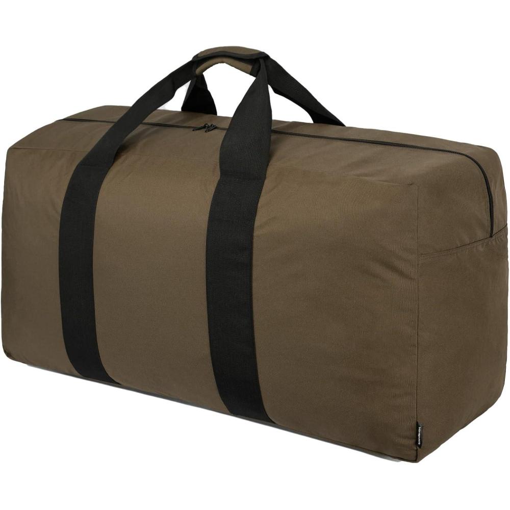 imageVorspack Extra Large Duffle Bag for Travel  100L Duffel Bag for Men Gear Bag for Storage Foldable Weekender Bag for Overnight Camping  BlackKhaki