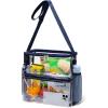imageVorspack Clear Tote Bag  Stadium Approved 12x12x6 Lunch Bag for Sports Events Concerts Work College