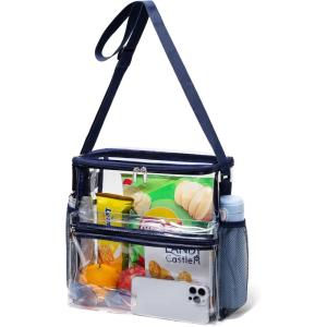 Vorspack Clear Tote Bag – Stadium Approved 12x12x6 Lunch Bag for Sports Events, Concerts, Work, College