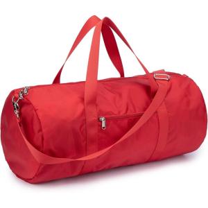 Vorspack Duffel Bag 20-24-28 Inches Foldable Gym Bag for Men Women Duffle Bag Lightweight with Inner Pocket for Travel Sports(20 Inches Red)