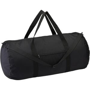 Vorspack Duffel Bag 20-24-28 Inches Foldable Gym Bag for Men Women Duffle Bag Lightweight with Inner Pocket for Travel Sports(24 Inches Black)