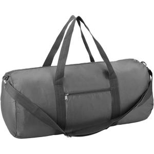 Vorspack Duffel Bag 20-24-28 Inches Foldable Gym Bag for Men Women Duffle Bag Lightweight with Inner Pocket for Travel Sports(24 Inches Grey)