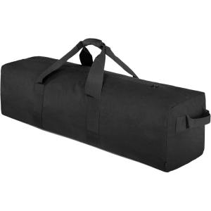 Vorspack Duffle Bag for Travel – 120L Extra Large Duffel Bag for Men Foldable Camping Bags for Weekender Gear Storage Overnight Tent Sports Moving – Black(Black)