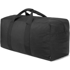 Vorspack Extra Large Duffle Bag for Travel – 100L Duffel Bag for Men Gear Bag for Storage Foldable Weekender Bag for Overnight Camping – Black(Black)