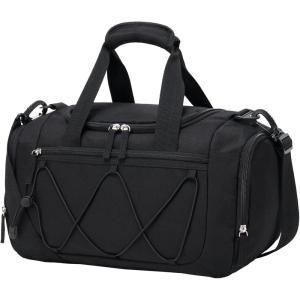 Vorspack Gym Bag for Men – 21 Inches Duffle Bag for Travel Lightweight Duffel Bag with Shoe Compartment Personal Item Travel Bag Weekender Bag for Travel Sports Gym – Black(Black)