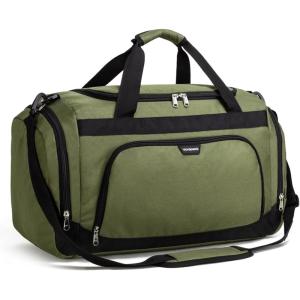 Vorspack Small Gym Bag – 40L Duffle Bag for Men Women Lightweight Duffel Bag with Shoe Compartment Wet Pocket Travel Bag Sports Bag for Sports Gym Travel – Green(Green)