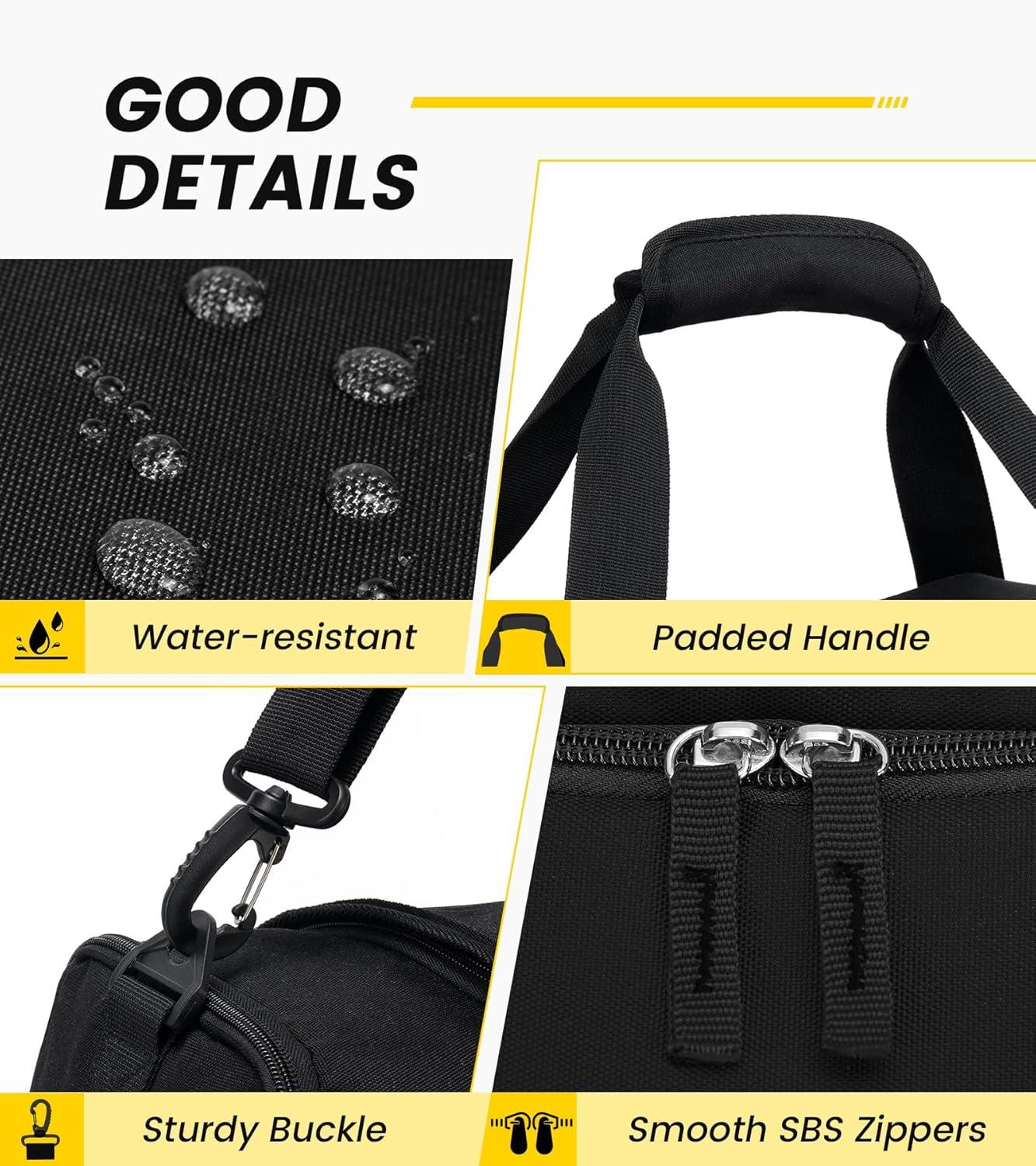 imageVorspack Gym Bag for Men 18 Inches Duffle Bag for Travel Duffel Bag with Shoe Compartment Lightweight Travel Bag for Gym Sports Overnight Weekender BlackBlack