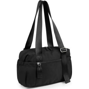 Vorspack Mini Gym Bag for Women – Small Duffle Bag Lightweight Duffel Bag with Wet Pocket Cute Sports Bag for Gym Dance Yoga – Black(Black)