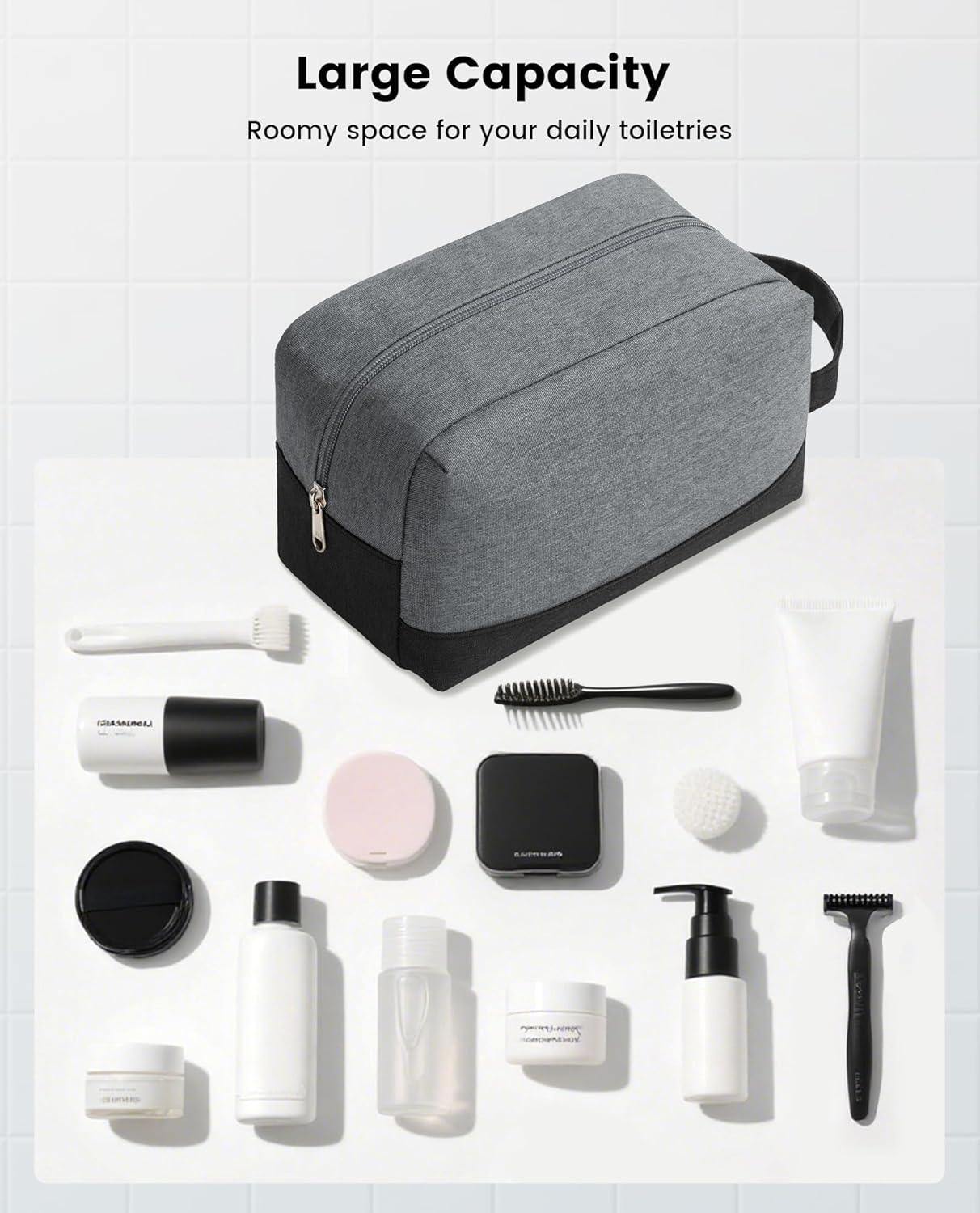 imageVorspack Travel Toiletry Bag Water Resistant Toiletry Bag for Men Small Travel Bag for Toiletries Accessories BlackBlack