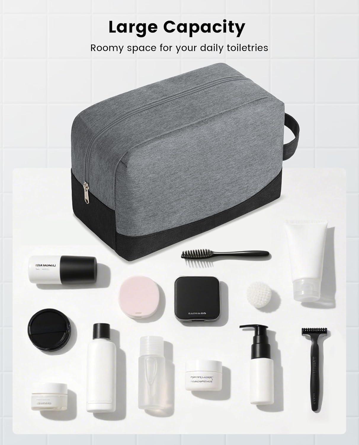 imageVorspack Travel Toiletry Bag Water Resistant Toiletry Bag for Men Small Travel Bag for Toiletries Accessories BlackBlack