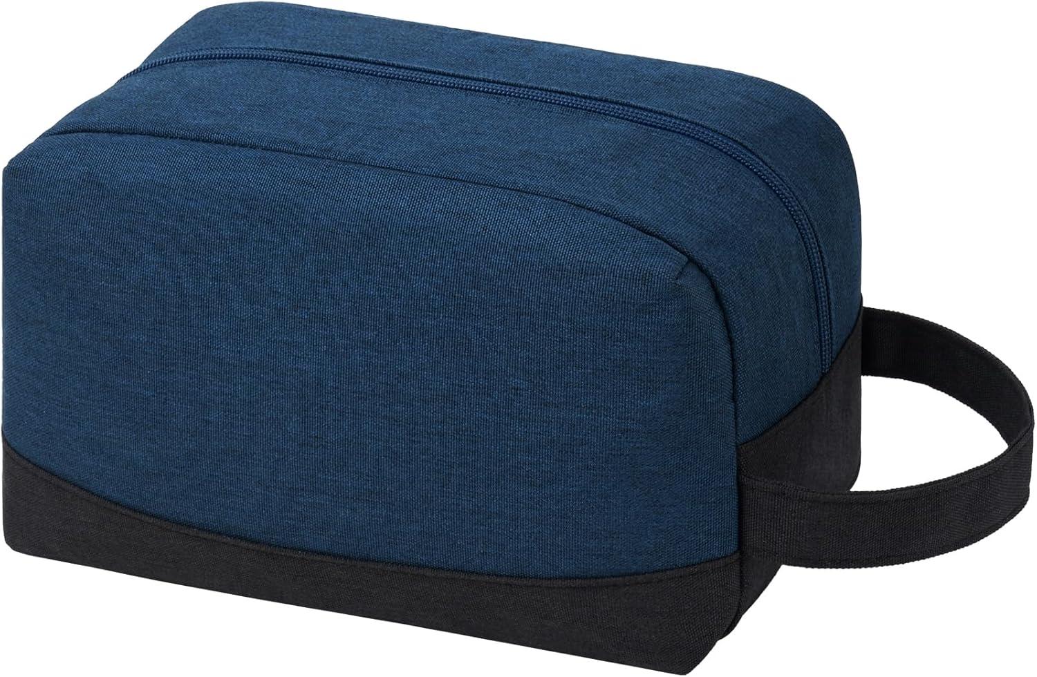 imageVorspack Travel Toiletry Bag Water Resistant Toiletry Bag for Men Small Travel Bag for Toiletries Accessories BlackNavy Blue