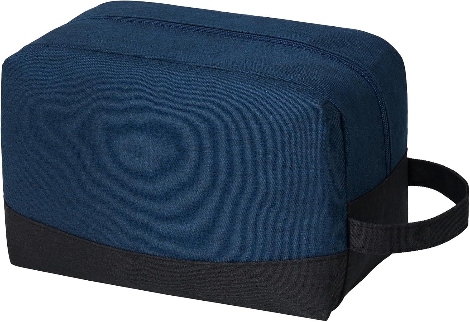 imageVorspack Travel Toiletry Bag Water Resistant Toiletry Bag for Men Small Travel Bag for Toiletries Accessories BlackNavy Blue
