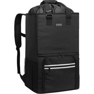 Vorspack Laundry Bag Backpack – Extra Large Laundry Bags with Shoulder Straps Heavy-duty 2 in 1 Laundry Hamper Basket for College Dorm Camp Laundromat Room Essentials – Black(Black)